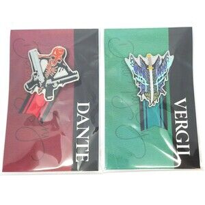 Devil May Cry 5 Dante Vergil set Character Emblem Brooch DMC5 Capcom Store Japan